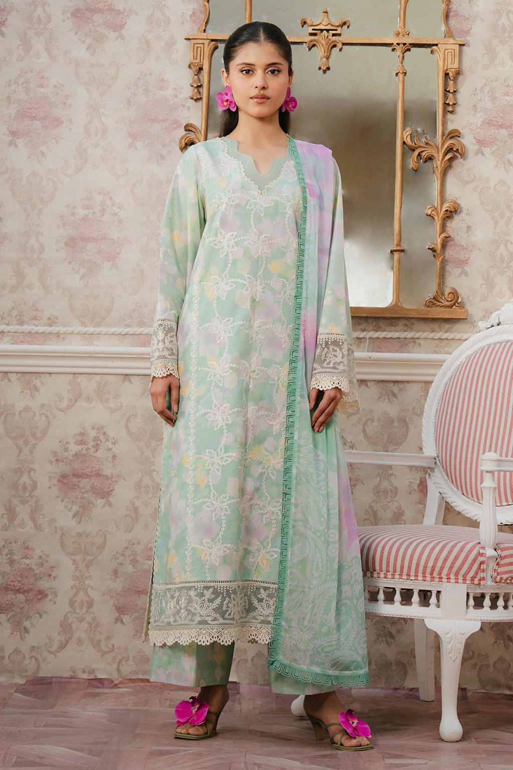 Ayzel | Armelia Printed Lawn 25 | Liora - Official Ayzel stockist in UK - Sakeena London