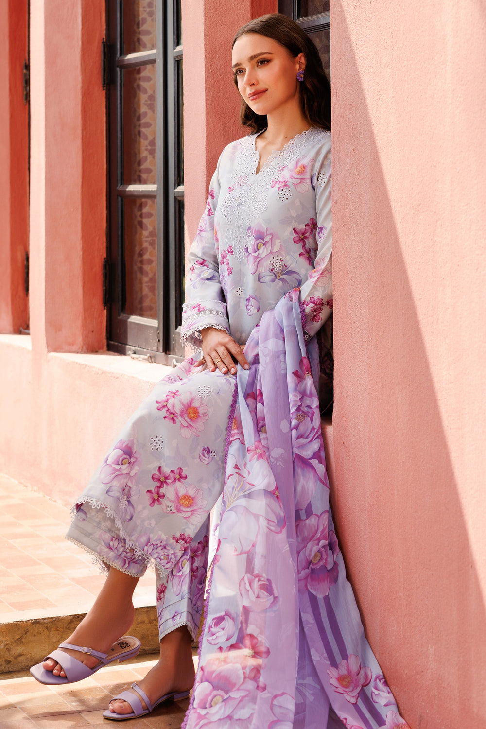 Farasha | Printed Essentials | Rosy Mist - Official Farasha stockist in UK - Sakeena London