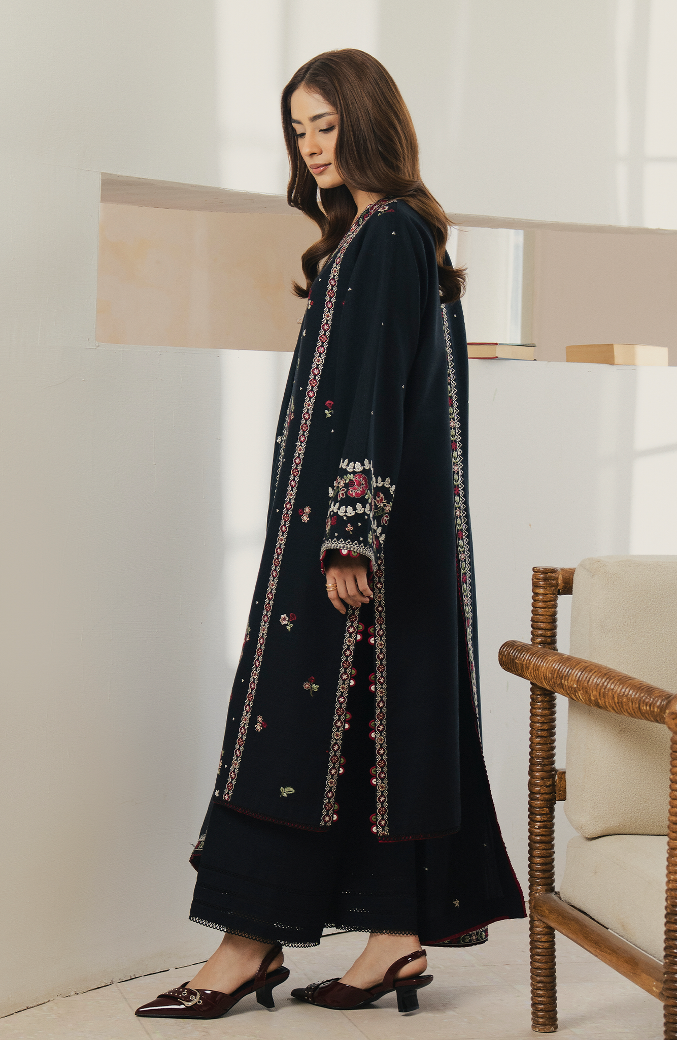 Seran | Winter Embroidered 25 | Noirelle - Official Seran stockist in UK - Sakeena London