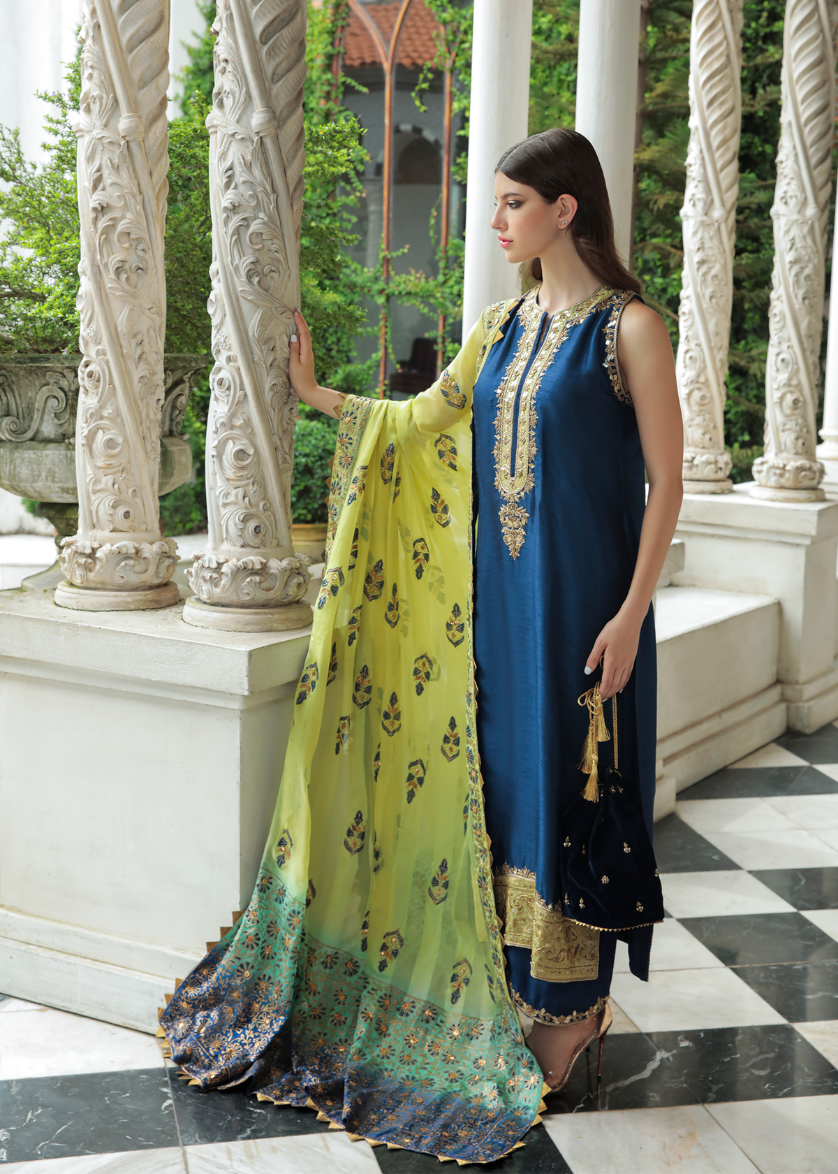 Purple Haze Pret Studio | Apsara Formals | Midnight blue outfit - Official Purple Haze stockist in UK - Sakeena London