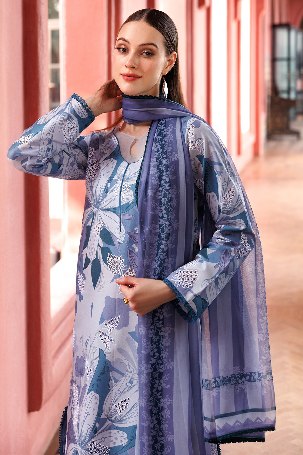 Farasha | Printed Essentials | Blue Passion - Official Farasha stockist in UK - Sakeena London