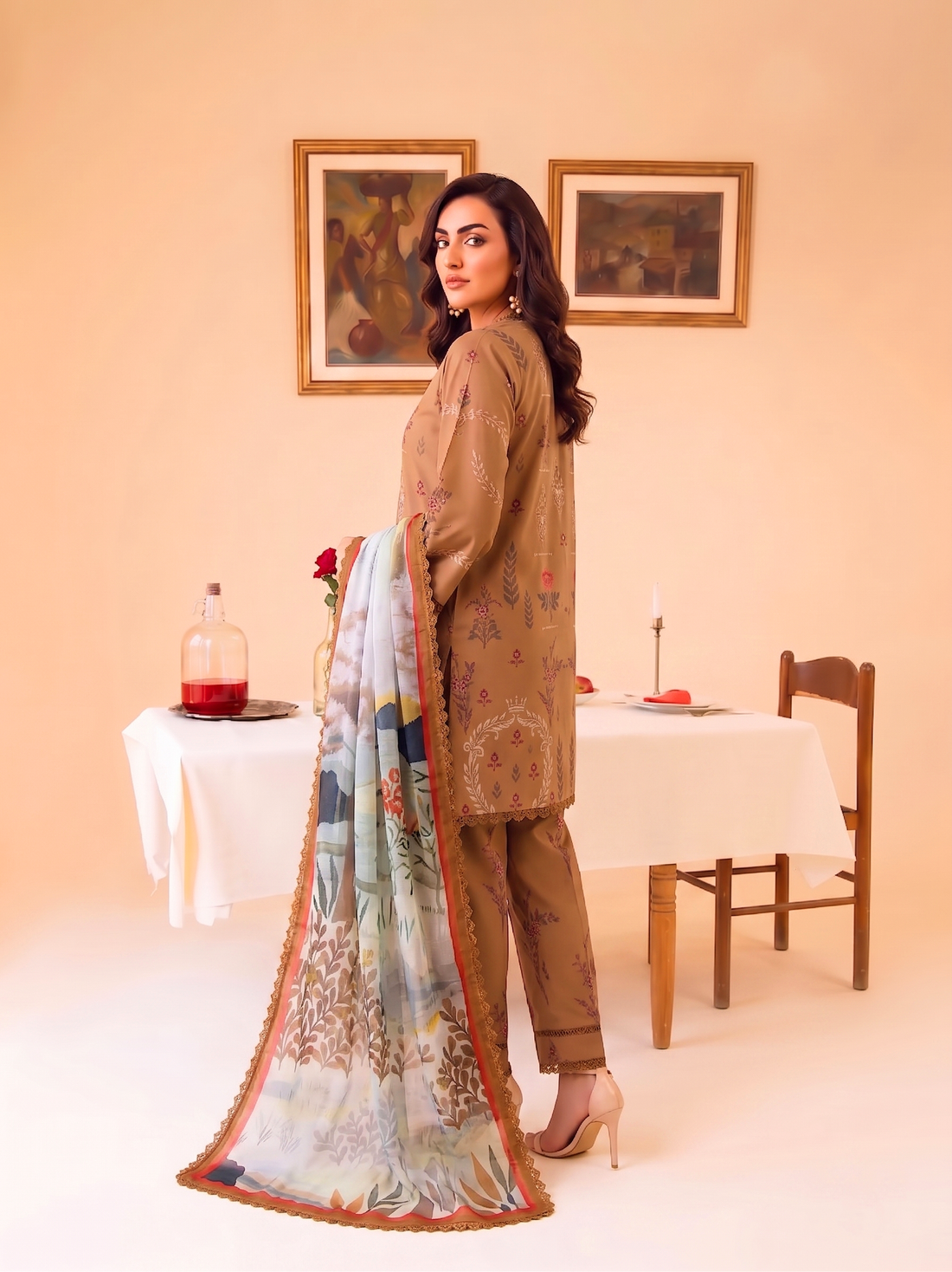 Faiza Faisal | FNF Printed Lawn | DUNE AURA