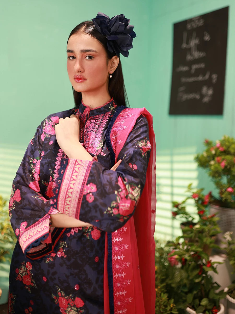 Salitex | Izel Lawn 24 | DAISY- LUXURY LAWN EMBROIDERED SUIT - Official Salitex stockist in UK - Sakeena London