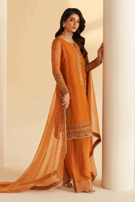 Naqshi | Feemora Organza Raw Silk | Yameen - Official Naqshi stockist in UK - Sakeena London