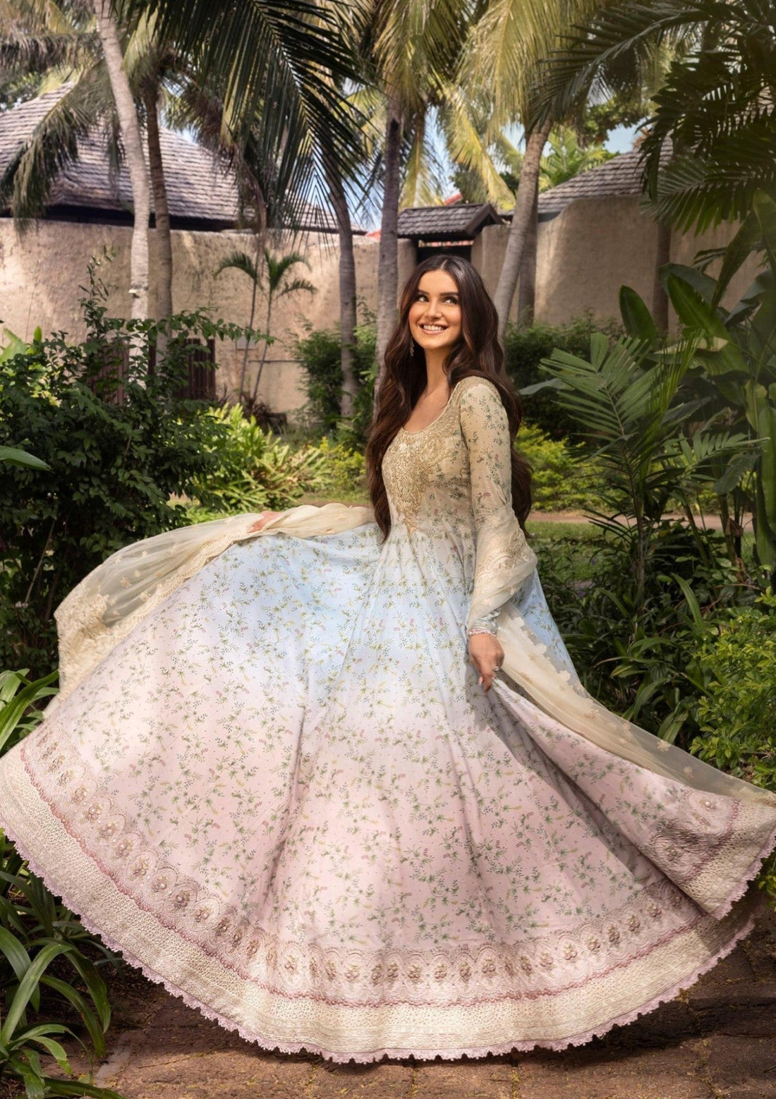 Lawn - Faiza Saqlain - Zinnia Luxury 25 - Freesia