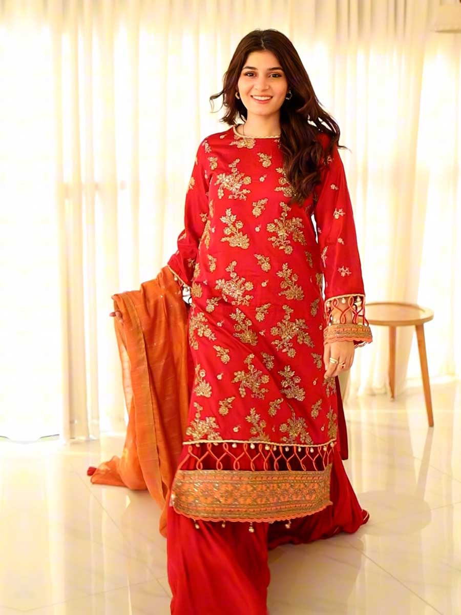 Salitex | Signature Festive Chiffon | SUNW6JI020UT - Official Salitex stockist in UK - Sakeena London