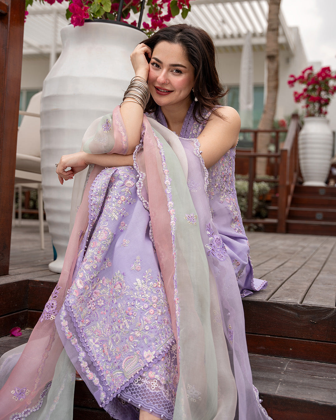 Faiza Saqlain | Aya Luxury Lawn | Suela