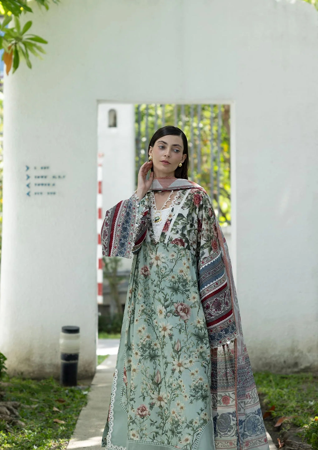 Elaf Premium | Prints Collection 26 | EPN-6B OPALINE GARDEN