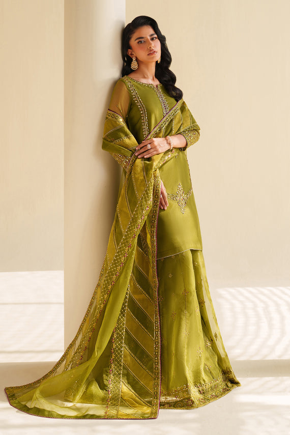 Naqshi | Feemora Organza Raw Silk | Feeha - Official Naqshi stockist in UK - Sakeena London