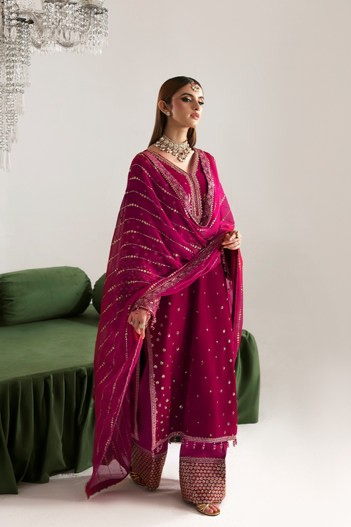 Emaan Adeel | Zarposh Velvet 25 | SHAHNAZ - Official Emaan Adeel stockist in UK - Sakeena London