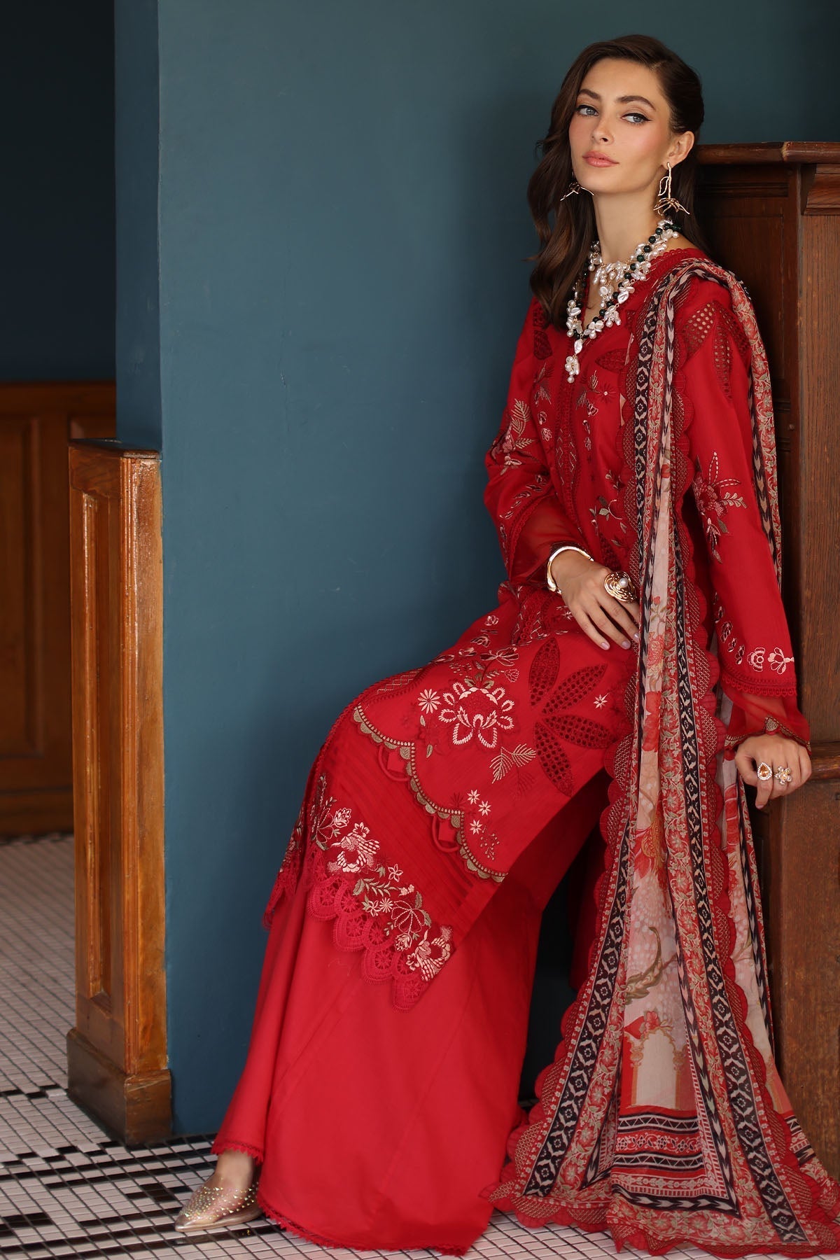 Nureh | Maya Lawn | NS-157 - Official Nureh stockist in UK - Sakeena London