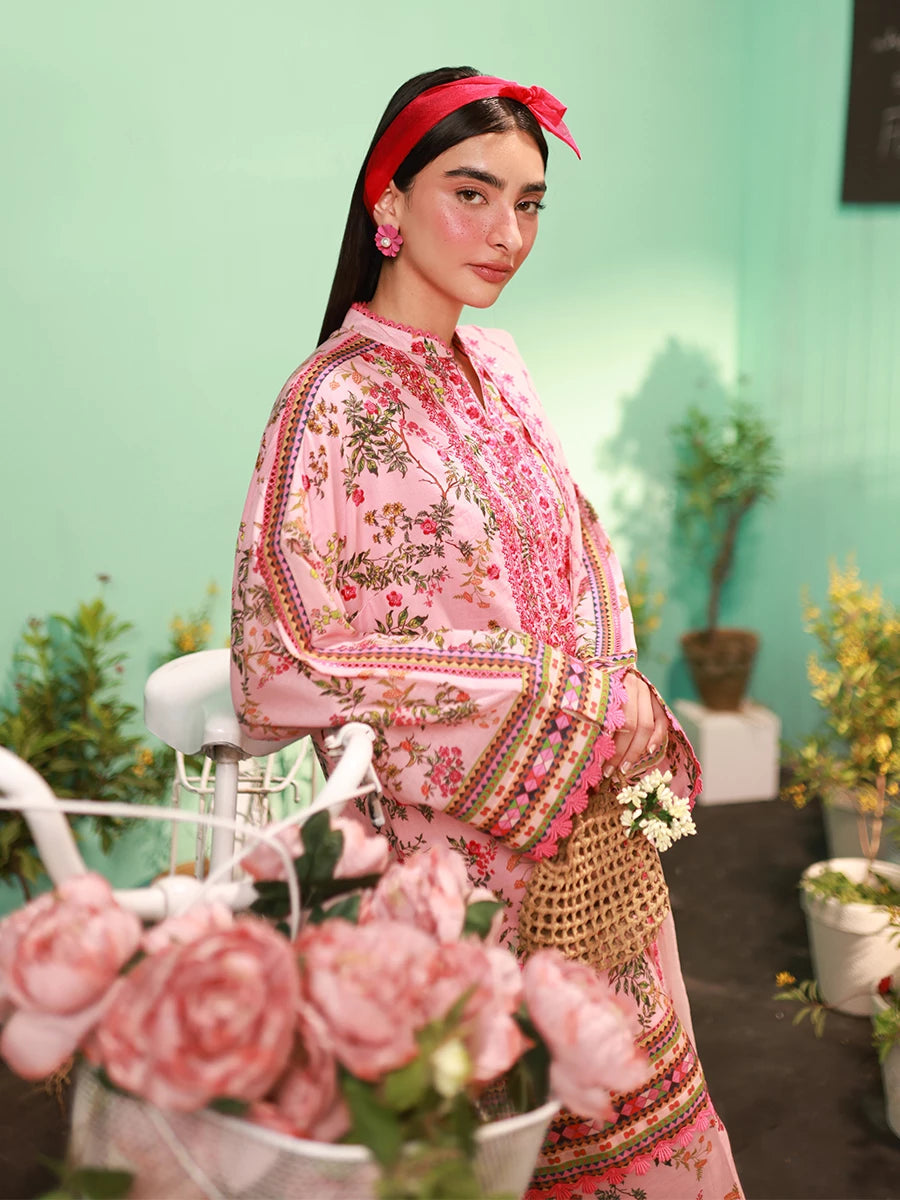 Salitex | Izel Lawn 24 | BLOSSOM - LUXURY LAWN EMBROIDERED SUIT - Official Salitex stockist in UK - Sakeena London