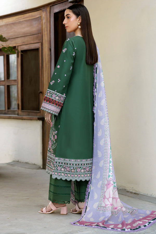 Farasha | Summer Weaves Embroidered Lawn | Emerald Eclips - Official Farasha stockist in UK - Sakeena London