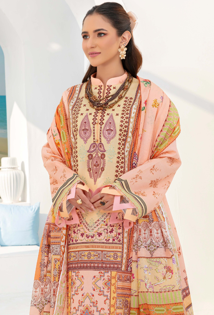 Humdum | Saira Bano Lawn 24 | D10 - Official HumDum stockist in UK - Sakeena London