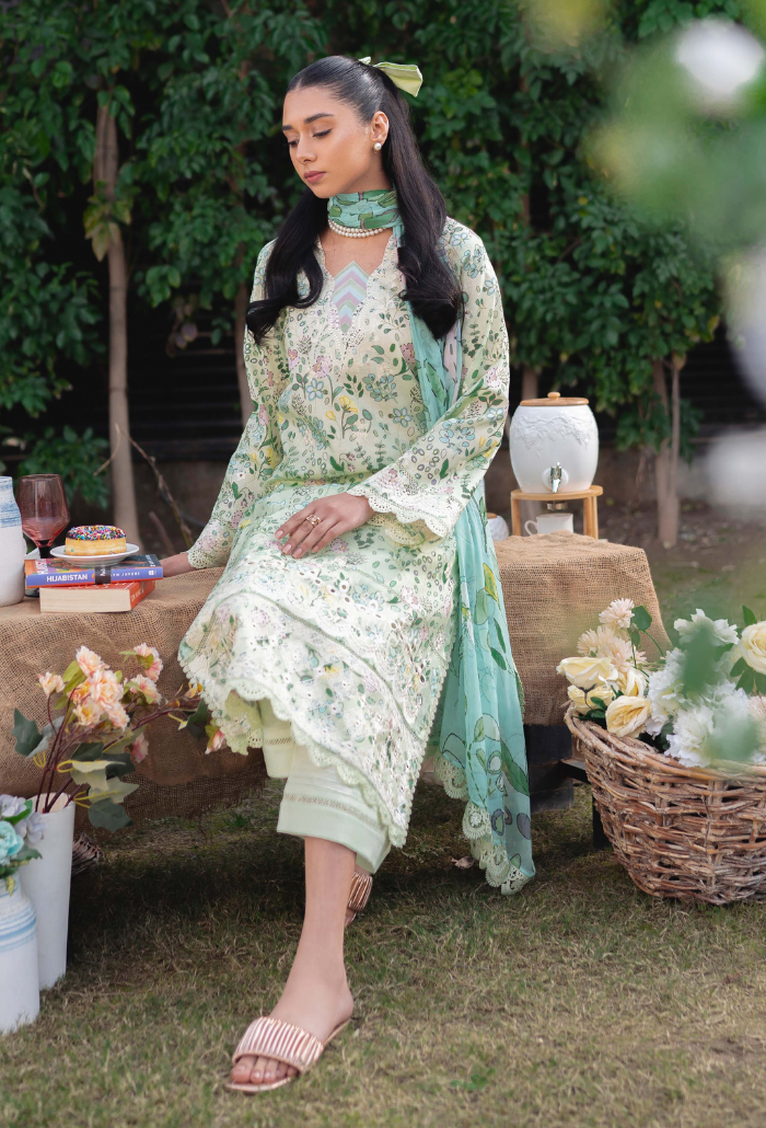 Humdum | Gardenia Lawn 24 | Printkari Lawn PLG 07 - Official HumDum stockist in UK - Sakeena London