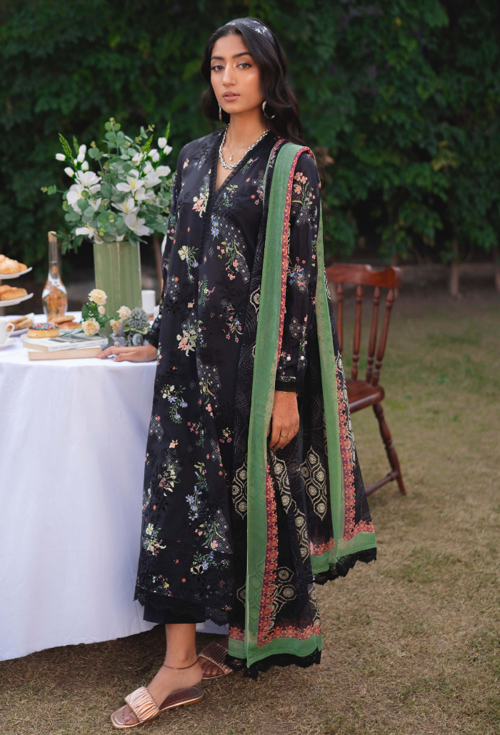 Humdum | Gardenia Lawn 24 | Printkari Lawn - PLG 01 - Official HumDum stockist in UK - Sakeena London