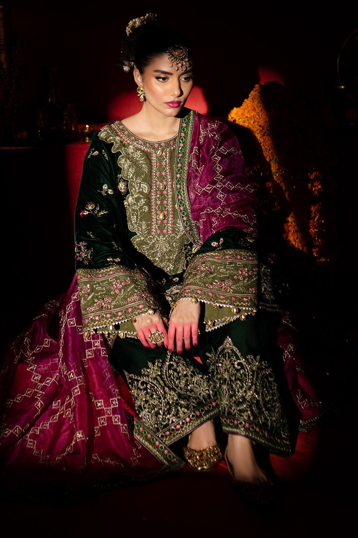 Nureh | Maya Velvet | NW-88 - Official Nureh stockist in UK - Sakeena London