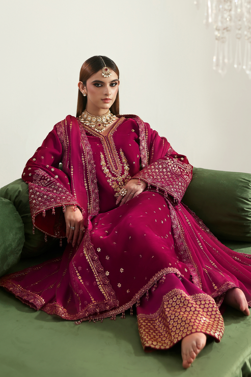 Emaan Adeel | Zarposh Velvet 25 | SHAHNAZ - Official Emaan Adeel stockist in UK - Sakeena London