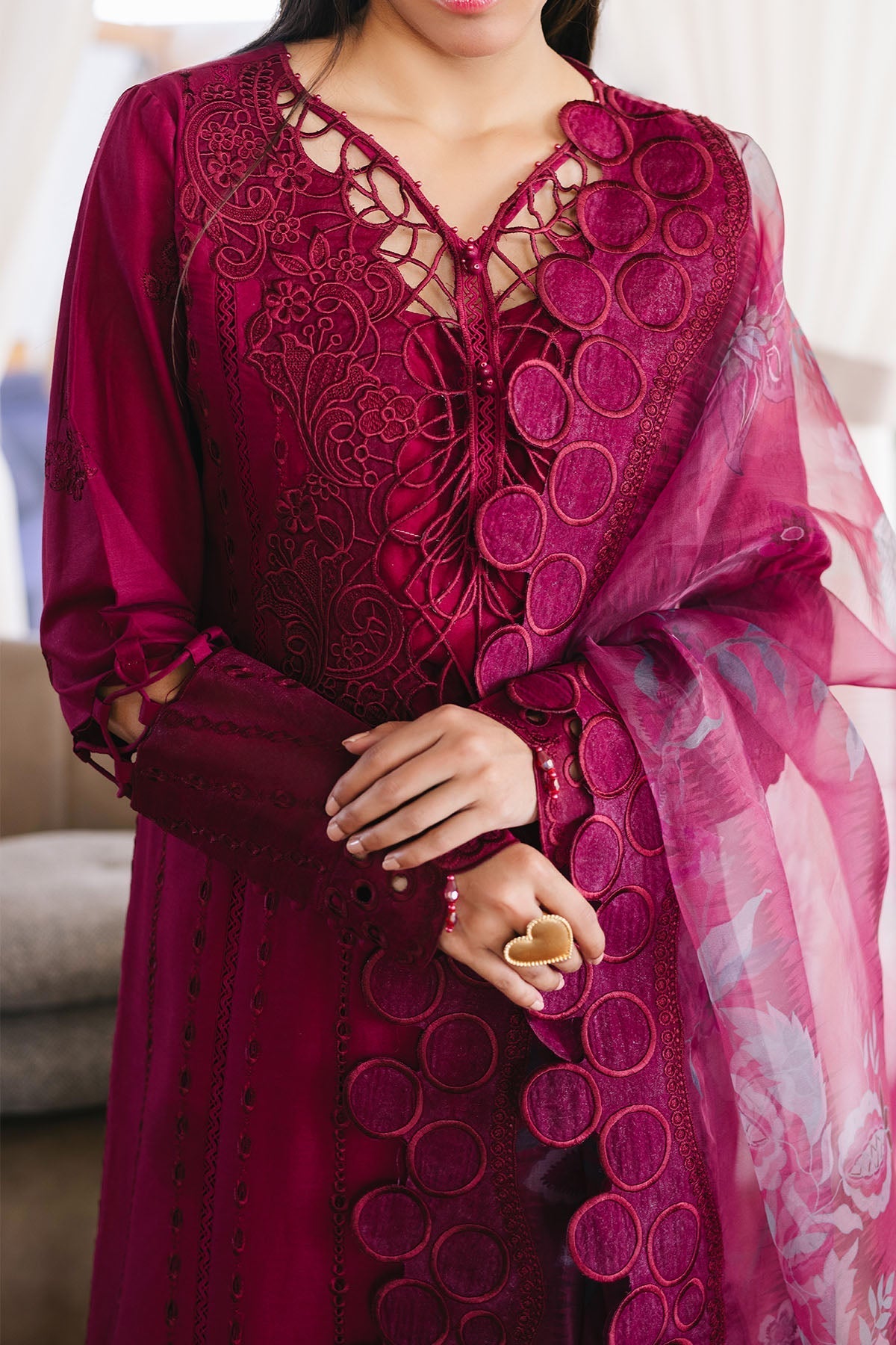 Nureh | Eid Escape Lawn | LEENA NE-89 - Official Nureh stockist in UK - Sakeena London