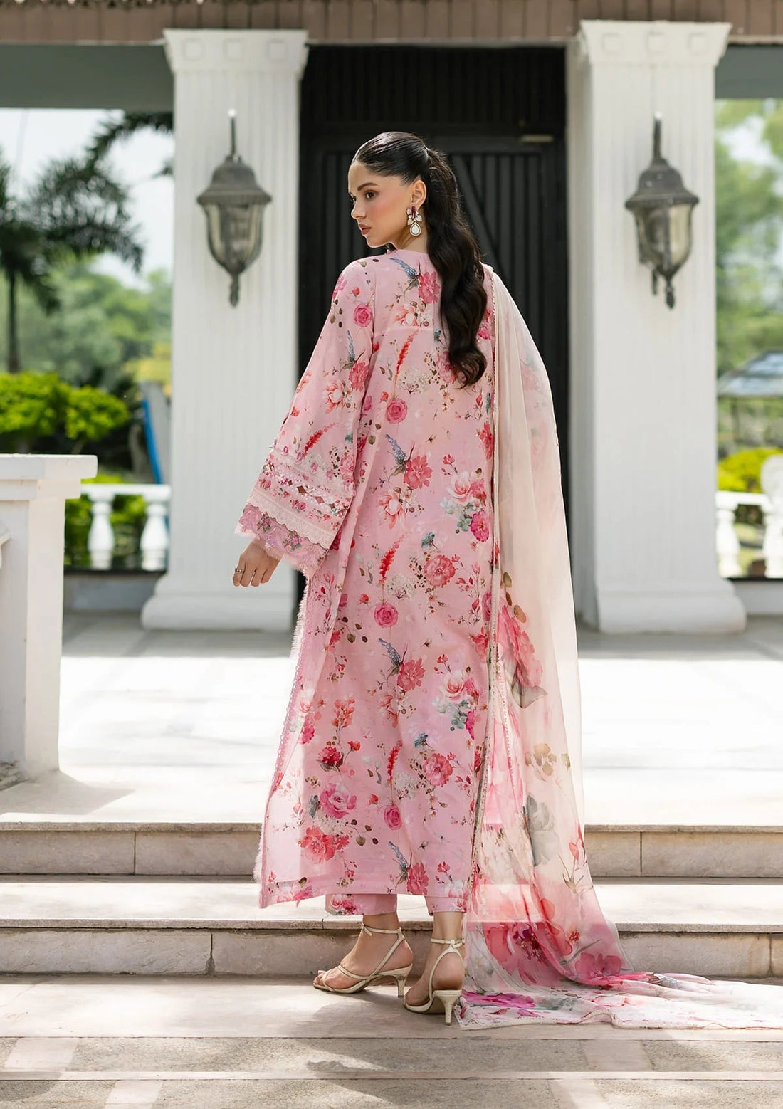 Elaf Premium | Signature Embroidered Lawn with Chiffon Collection 26 | ESG-4B MIRA