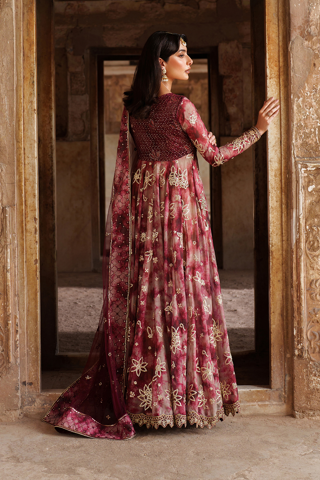 Iznik | Festive Formal | UE-533 Printed Chiffon - Official Iznik stockist in UK - Sakeena London