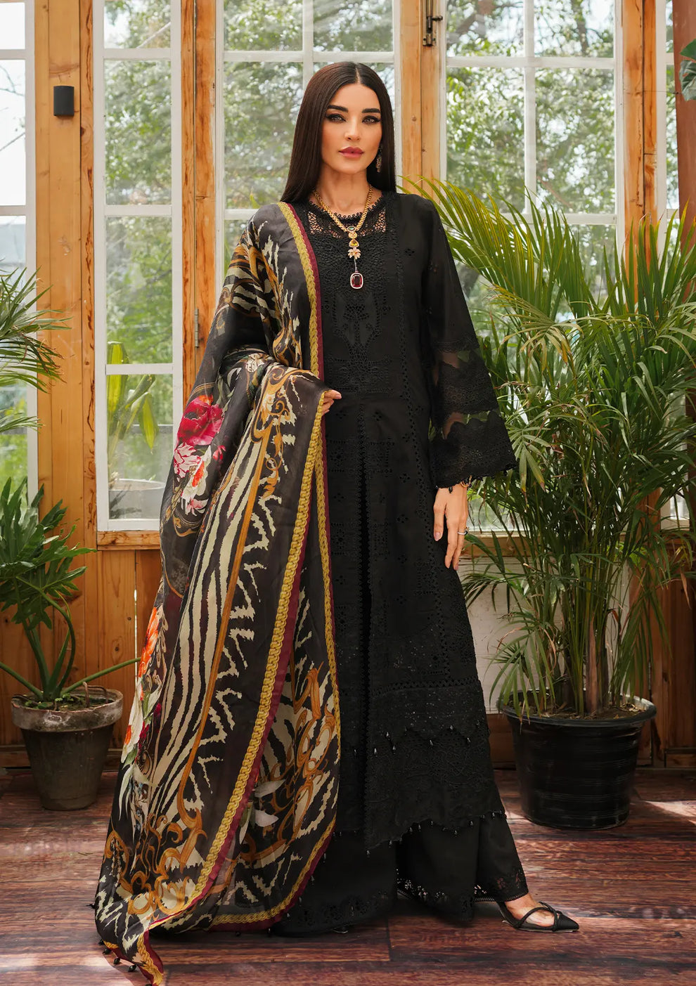 Kahf Premium | Luxury Lawn 24 | KLE-06 Mystery - Official Kahf Premium stockist in UK - Sakeena London