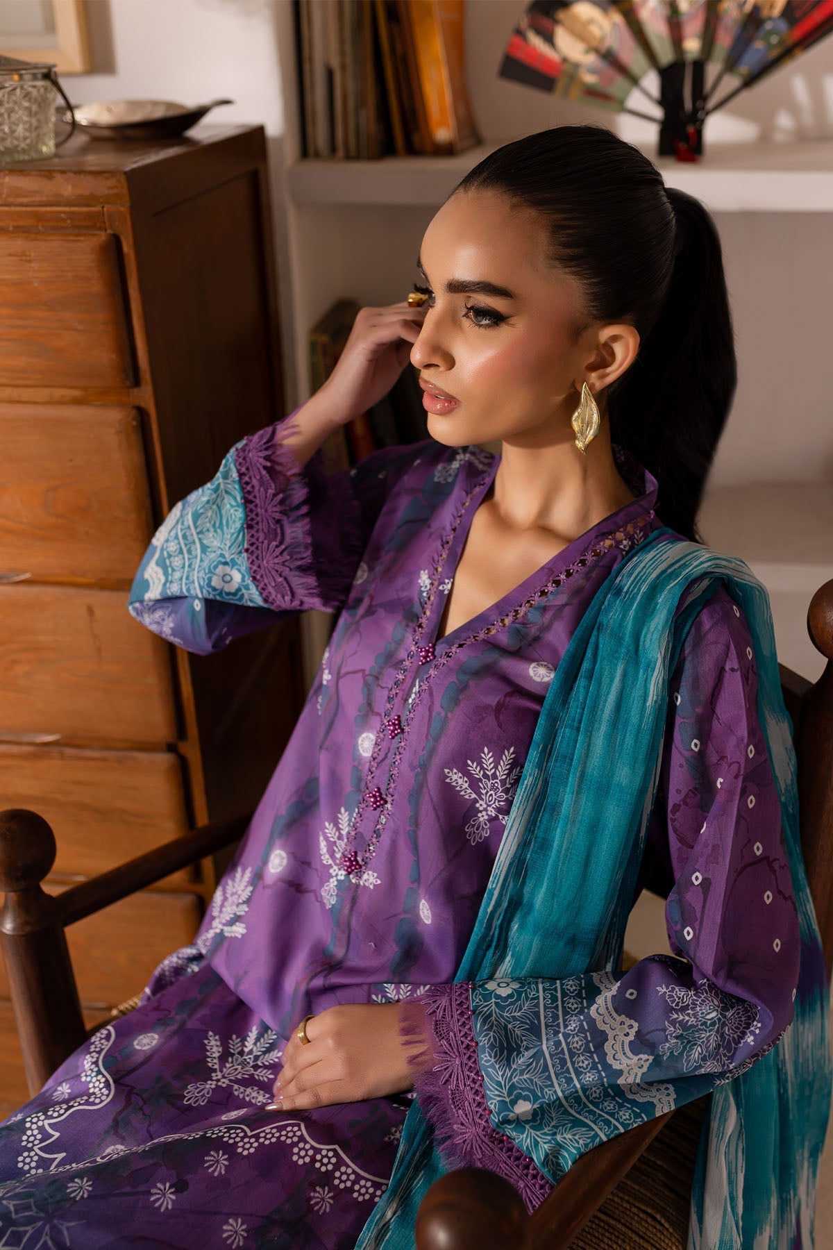 Nureh | Printed Lawn 25 | SP-149 - Official Nureh stockist in UK - Sakeena London