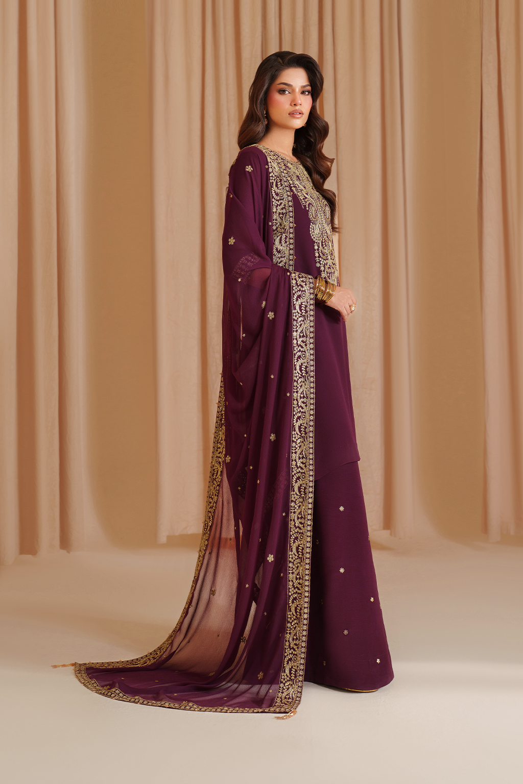 Iznik I Festive Formal I CC-76 Embroidered Chiffon - Official Iznik stockist in UK - Sakeena London