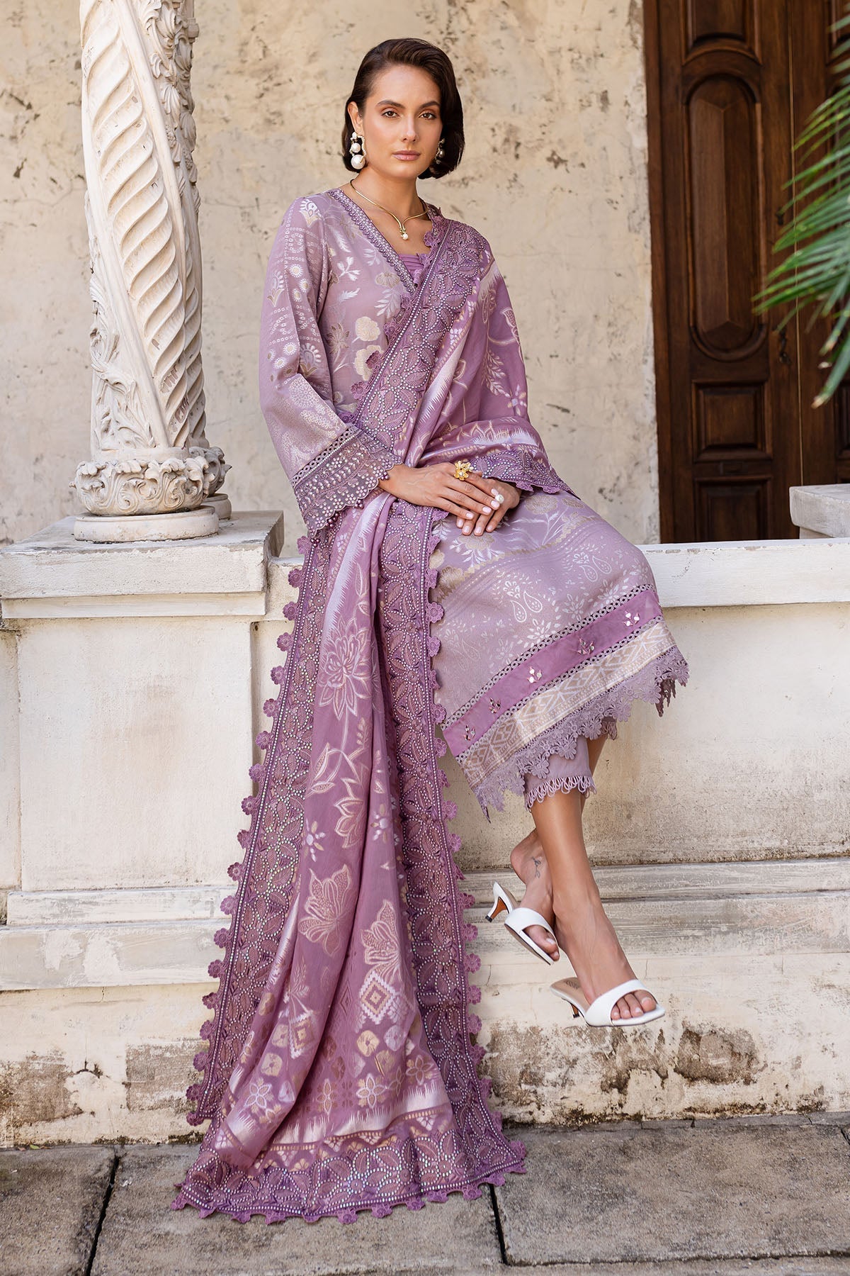 Nureh | Lawn Jacquard | NE-153 - Official Nureh stockist in UK - Sakeena London