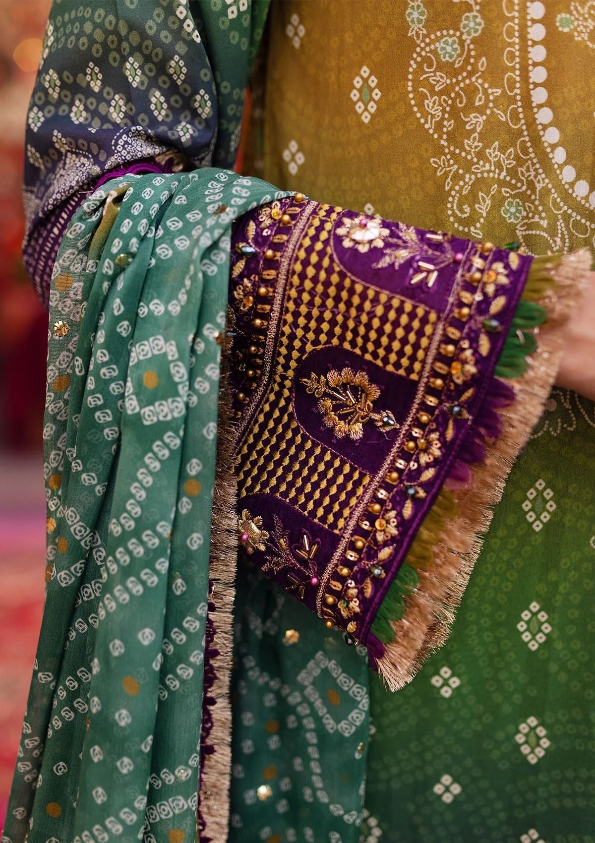 Lawn Collection - Nureh - Bazaar - Hand Embellished - NS24#132