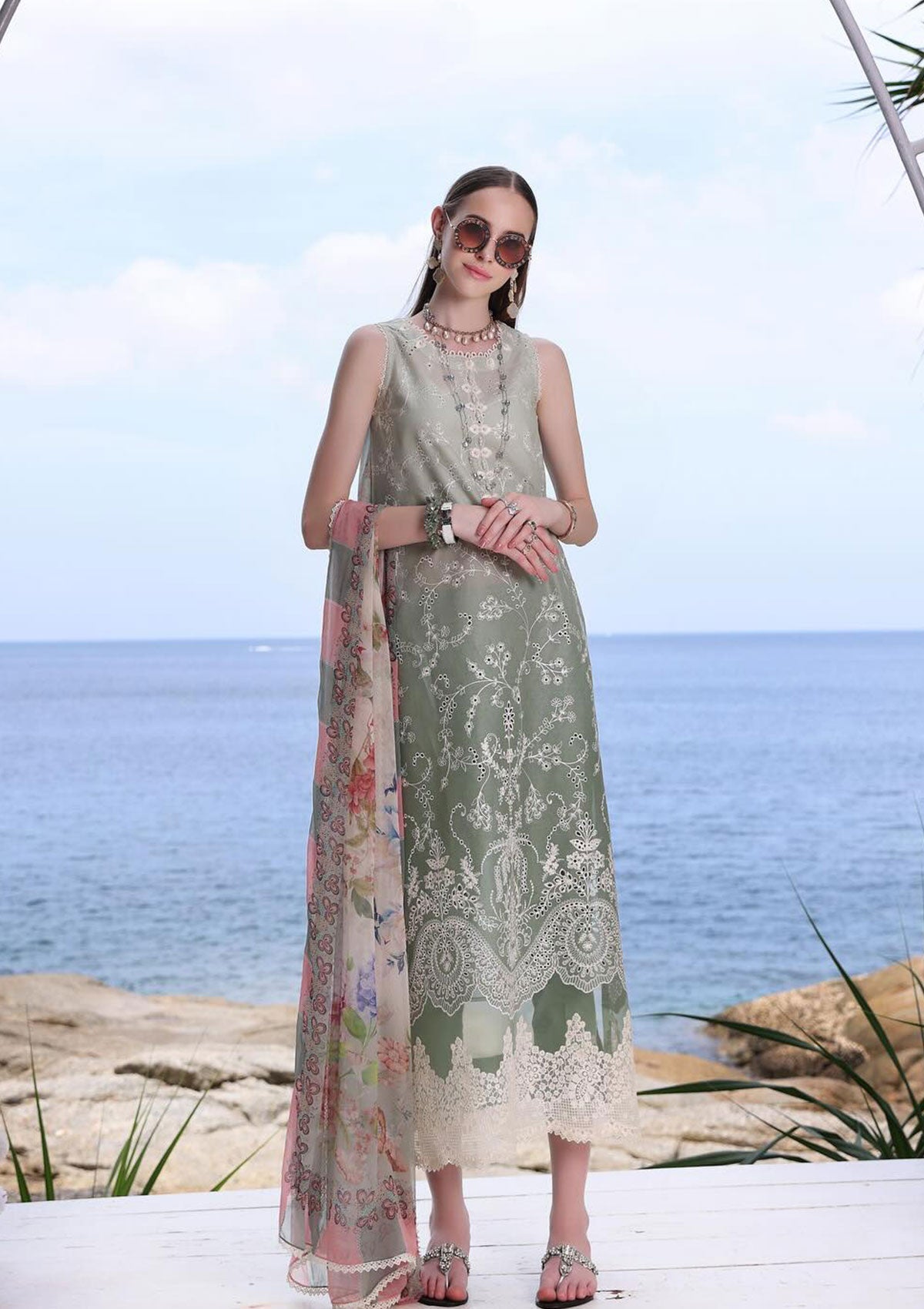 Lawn Collection - Noor - Saadia Asad - Luxe Printkari - NSL24#1-A