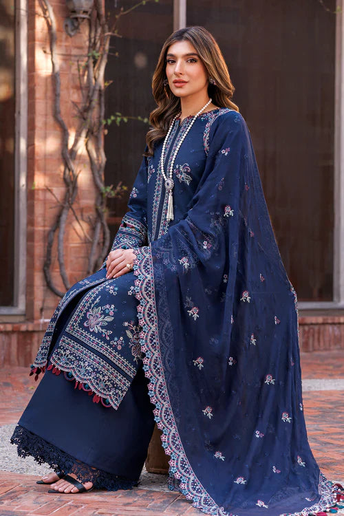 Farasha | Kaavish Lawn 24 | DEEP SAPPHIRE - Official Farasha stockist in UK - Sakeena London
