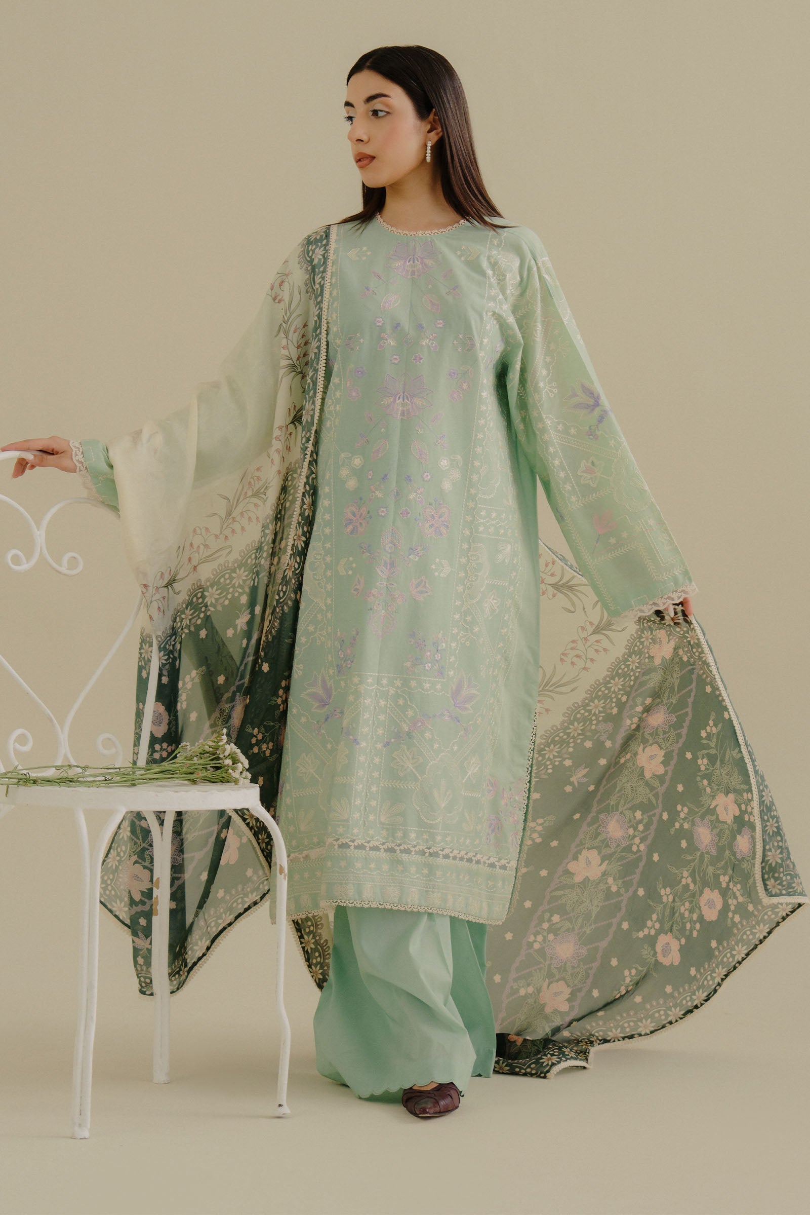 Zara Shahjahan | Coco Lawn 25 | Nyssa-10A - Official Zara Sahjahan stockist in UK - Sakeena London