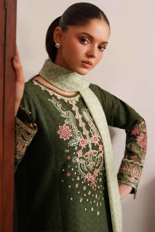 Farasha | Meline Premium Viscose 25 | Olive Drape - Official Farasha stockist in UK - Sakeena London