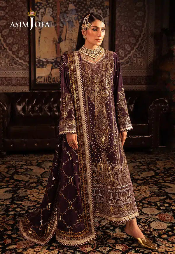 Asim Jofa | Makhmal Wedding Velvet 23 | AJMM-06 - Official Asim Jofa stockist in UK - Sakeena London