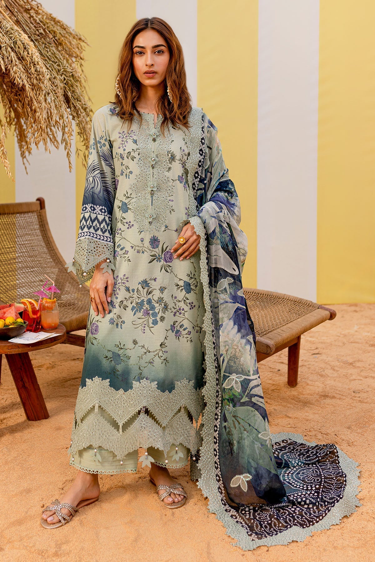 Nureh | Gardenia Lawn 25 | NSG-183 - Official Nureh stockist in UK - Sakeena London