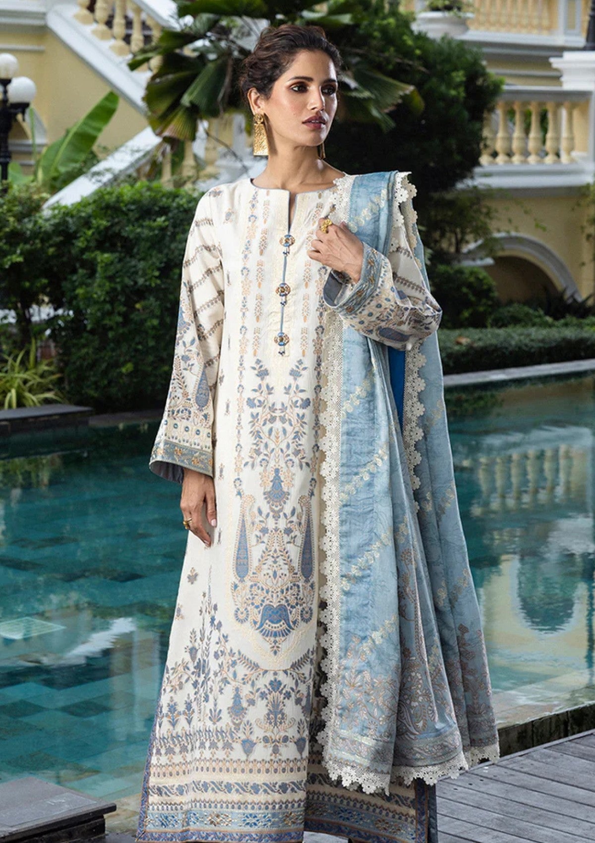 Lawn - Mushq - Seraph Jacquard - MSJ25#06 - Calafia
