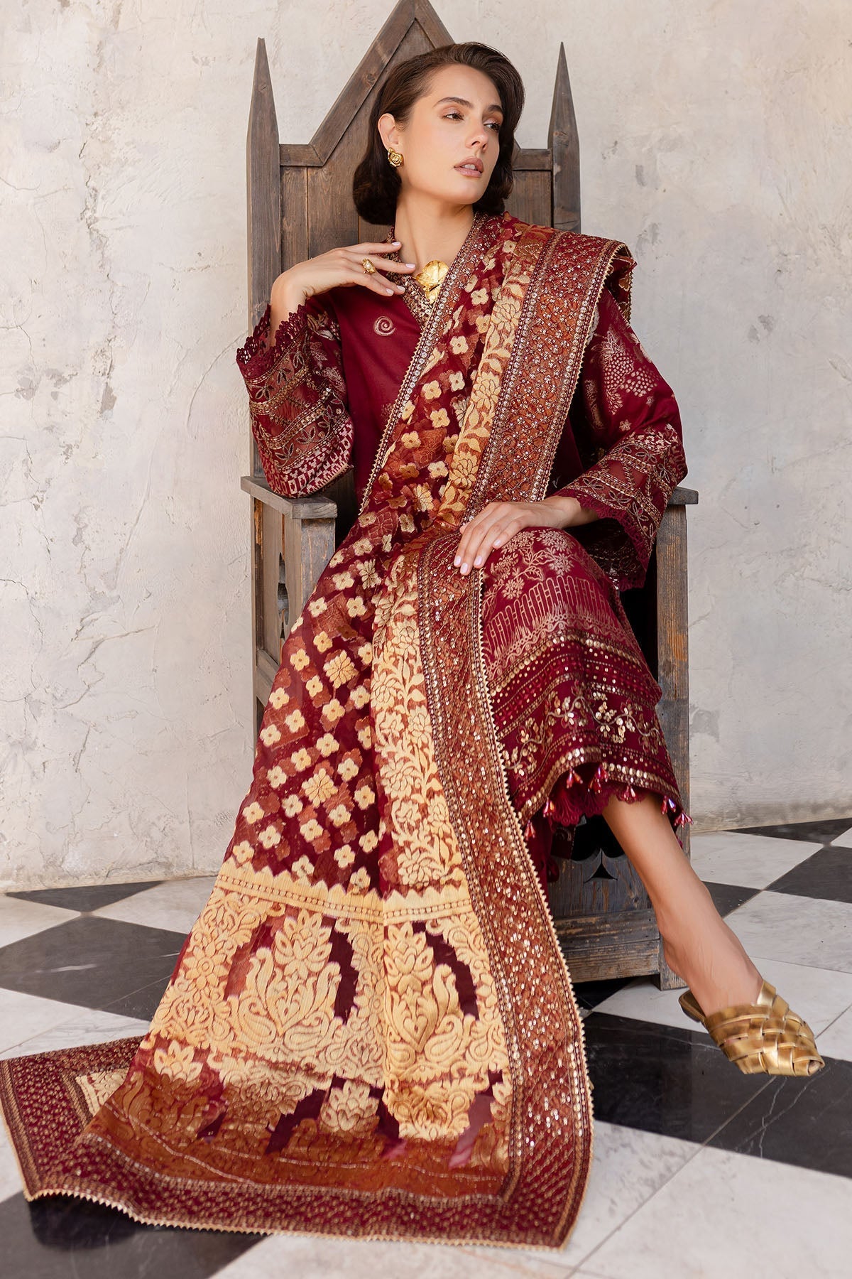 Nureh | Lawn Jacquard | NE-155 - Official Nureh stockist in UK - Sakeena London