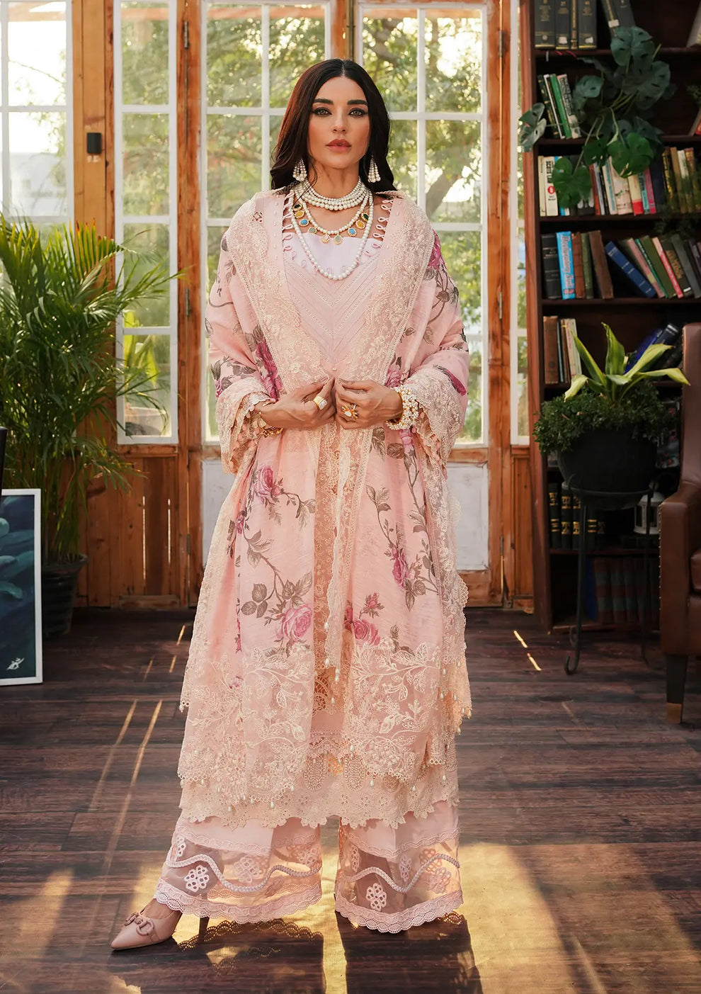 Kahf Premium | Luxury Lawn 24 | KLE-05B Coralyn - Official Kahf Premium stockist in UK - Sakeena London