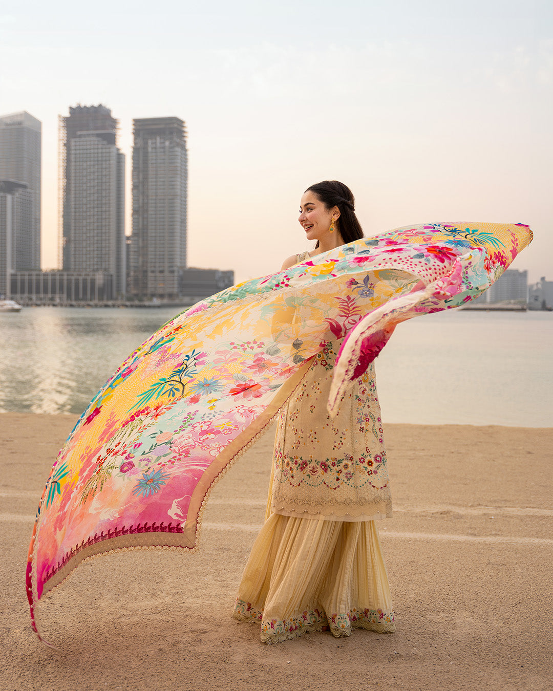 Faiza Saqlain | Aya Luxury Lawn 26' | Merjem