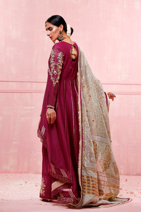 Wahajmkhan | Festive Fiesta Formals | MAGENTA MAGNIFICENCE - Official Wahaj M.Khan stockist in UK - Sakeena London