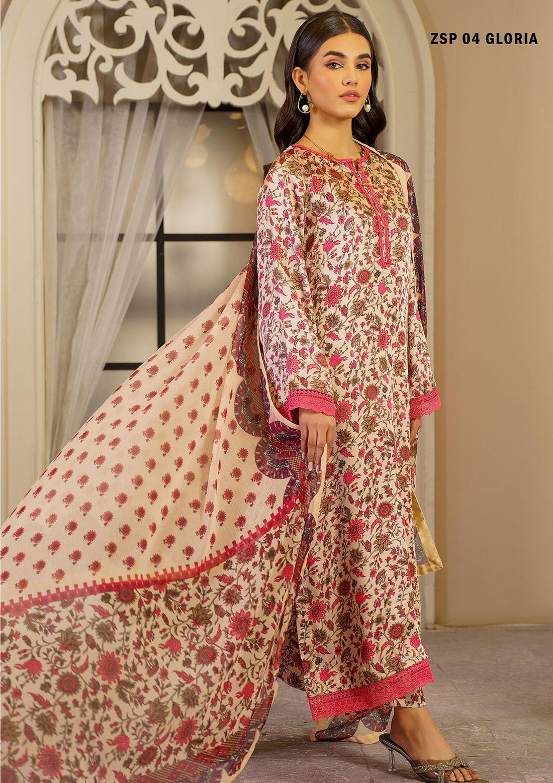 Silk Collection - Zarif - Printed Silk - ZSP#04 - Gloria