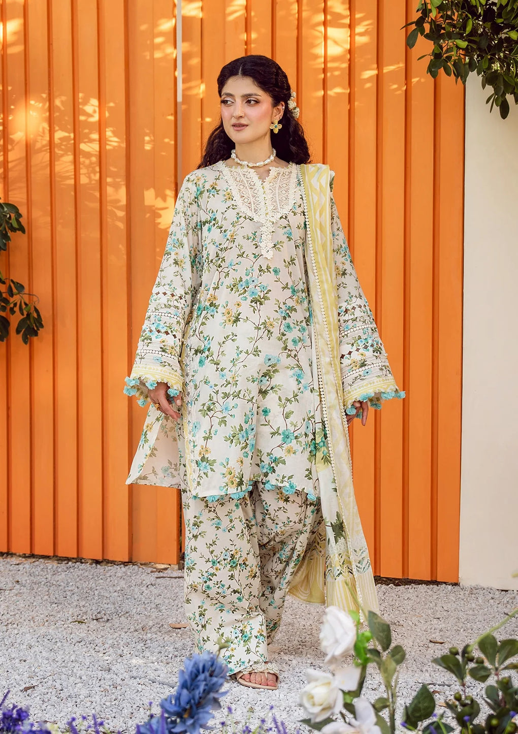 Elaf Premium | Prints 25 | EPS-3A IVORY WHISPERS - Official Elaf Premium stockist in UK - Sakeena London