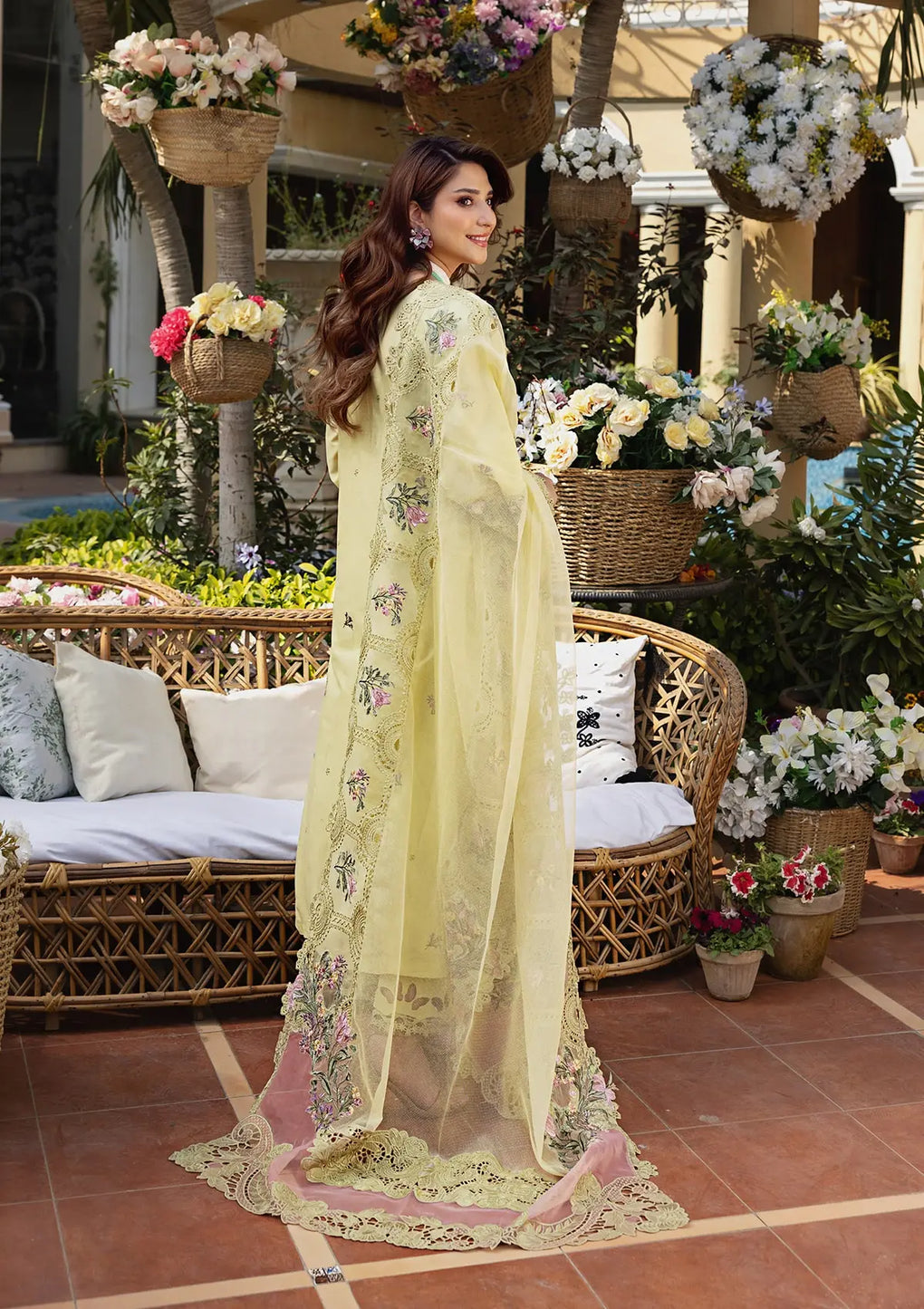 Elaf Premium | Luxury Lawn 25 | ELM-3A BAHAAR - Official Elaf Premium stockist in UK - Sakeena London