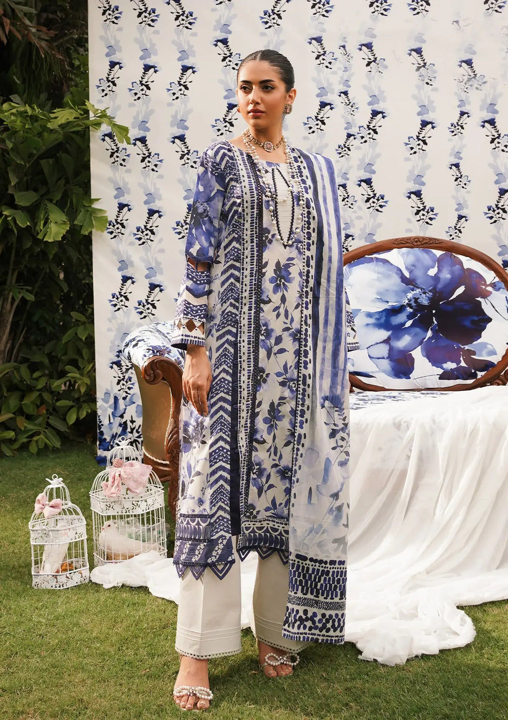 Elaf Premium | Printed Collection 24 | EEP-07A - Shadow Sisters - Official Elaf Premium stockist in UK - Sakeena London