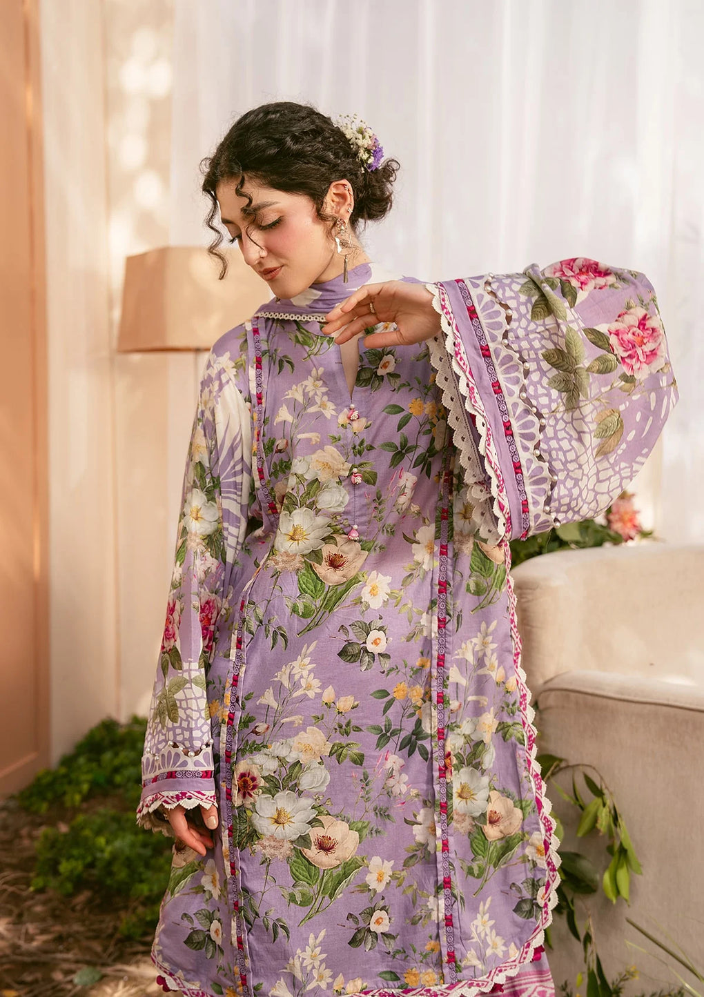 Elaf Premium | Prints 25 | EPS-5B LILABELLE - Official Elaf Premium stockist in UK - Sakeena London