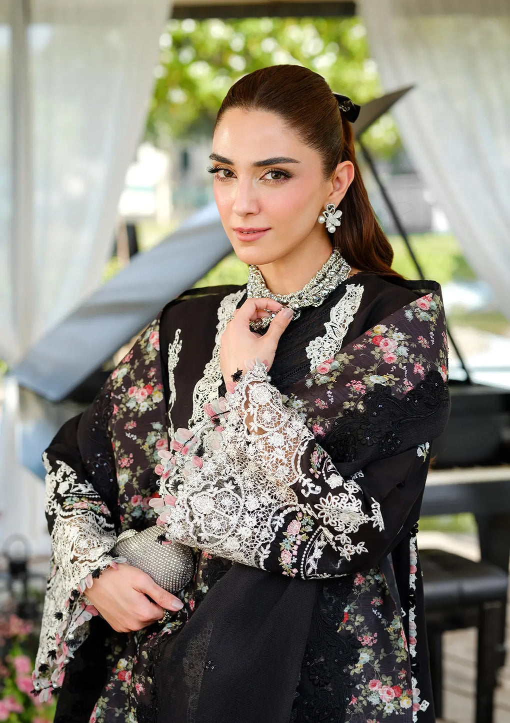 Elaf Premium | Luxury Lawn 25 | ELH-6A SERENA - Official Elaf Premium stockist in UK - Sakeena London