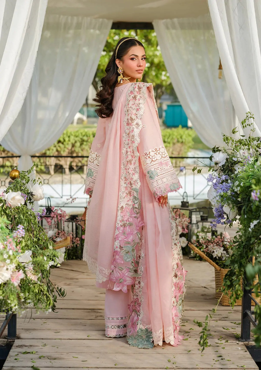 Elaf Premium | Luxury Lawn 25 | ELH-1B SOPHIA - Official Elaf Premium stockist in UK - Sakeena London