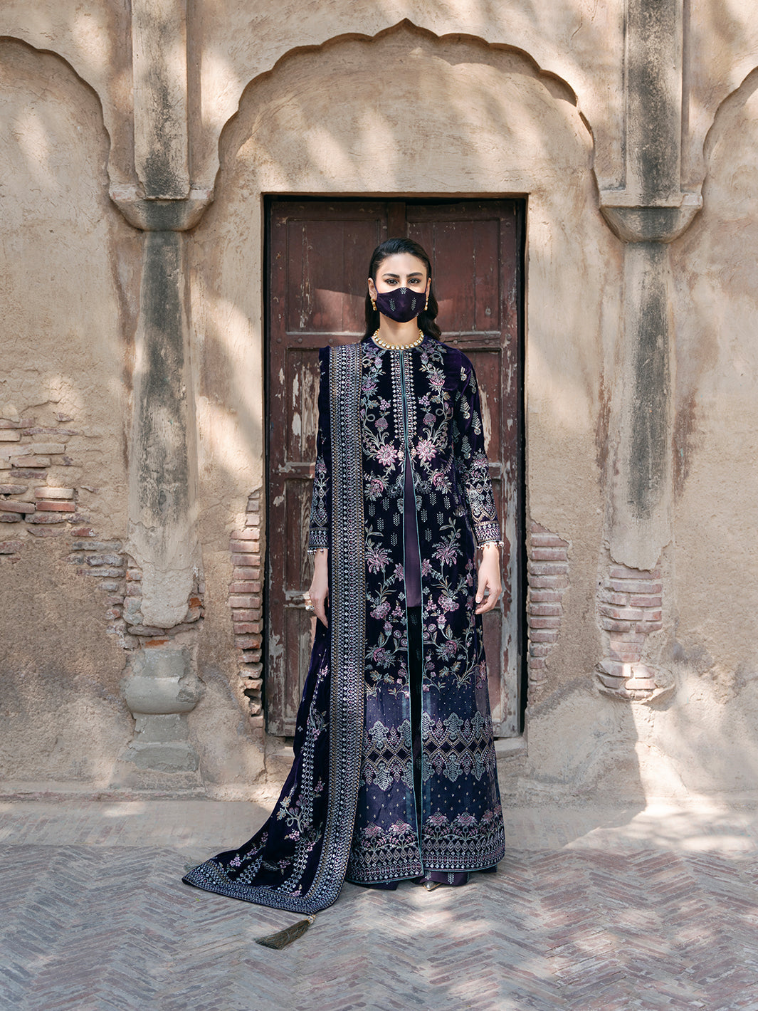 Flossie | Siara Velvet Formals | V-104 - B - Official Flossie stockist in UK - Sakeena London