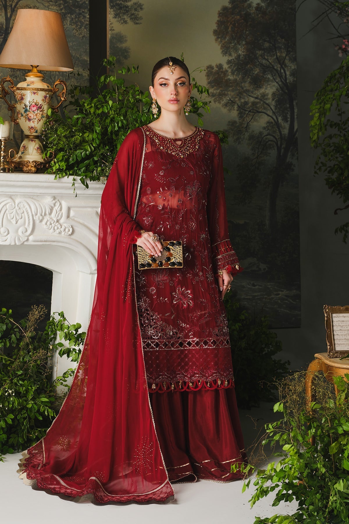 Paras by Pasha | Ayla Luxury Formals | PR106 Berry - Official Paras by Pasha stockist in UK - Sakeena London